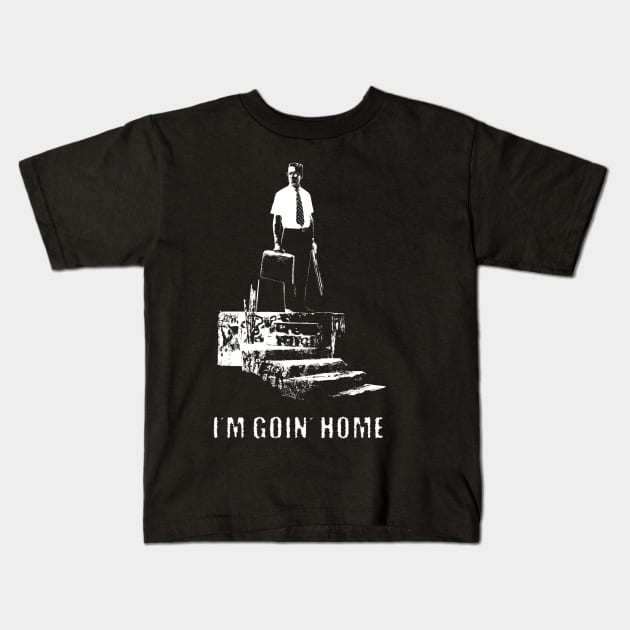 Falling Down Kids T-Shirt by haunteddata